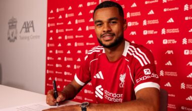 Photos: Cody Gakpo inks new Liverpool contract at AXA Training Centre