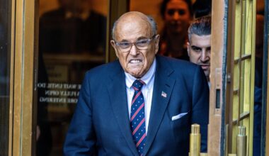 Rudy Giuliani hospitalized after his "vehicle was struck from behind at high speed"