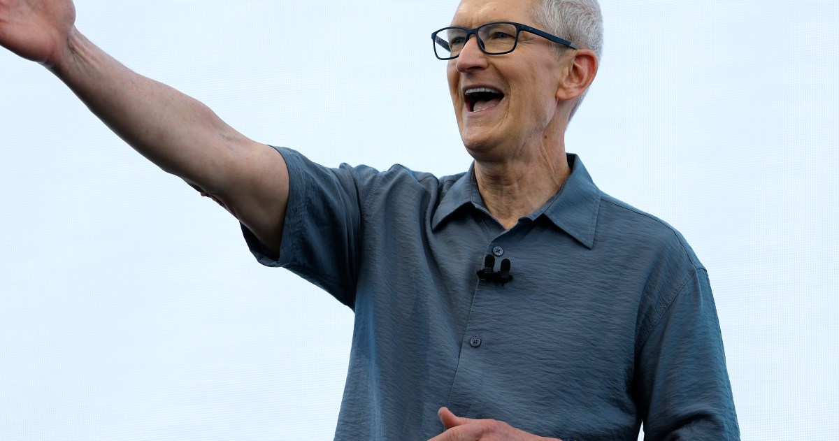 Tim Cook says Apple is ‘open to’ AI acquisitions