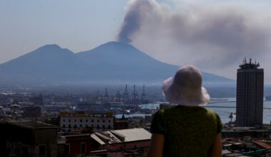 Italy's Mount Vesuvius, a popular tourist destination, closes over wildfire