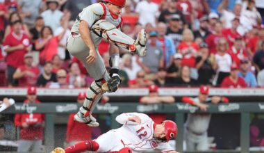Philadelphia Phillies lose second straight as Cincinnati Reds win series finale, 8-0