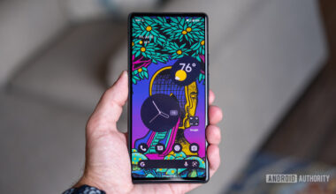 google pixel 6a display in hand