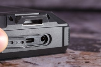 The USB-C and 3.5mm audio jack cover is hard to open