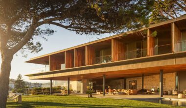 Bernardes Arquitetura's Casa Tejo "gazes entirely towards the sea"