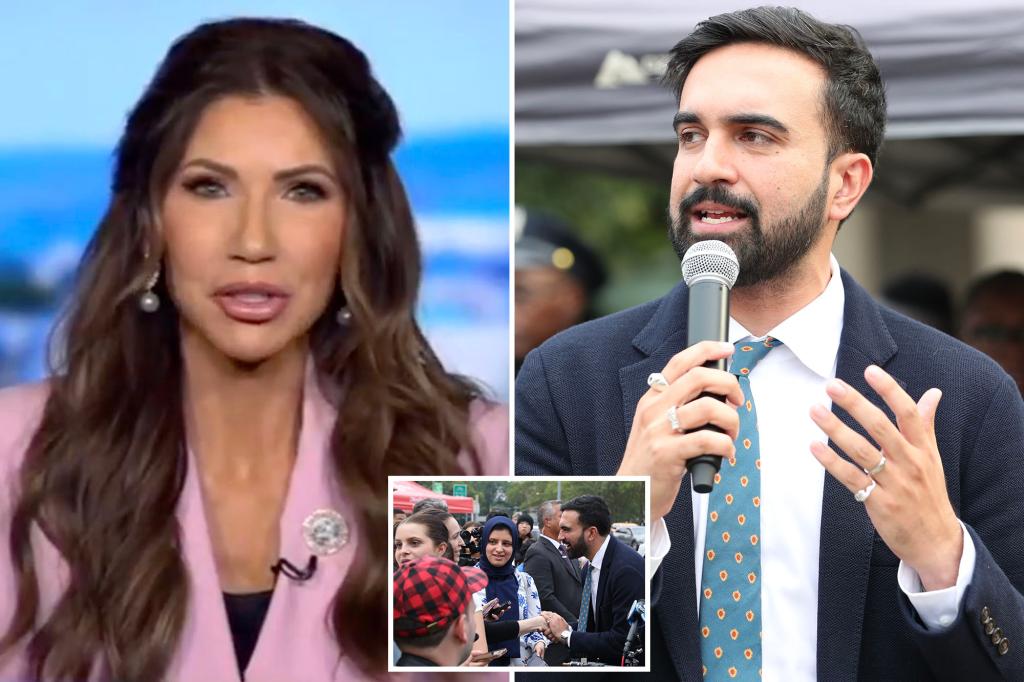 Kristi Noem says NYC will be a 'train wreck' under Zohran Mamdani