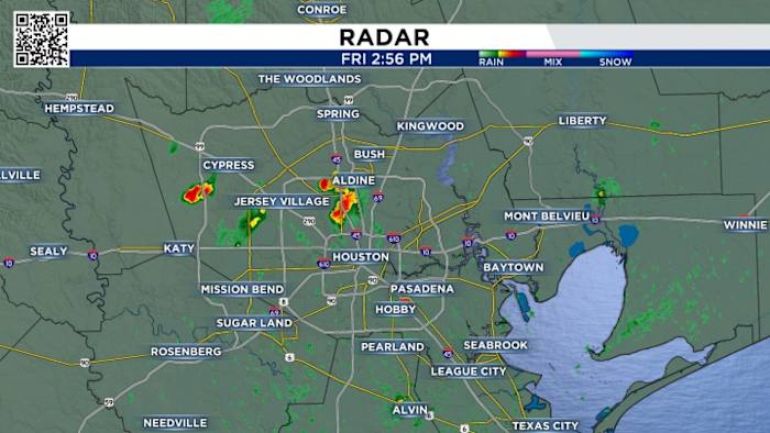 Tropical downpours flaring up in Houston area