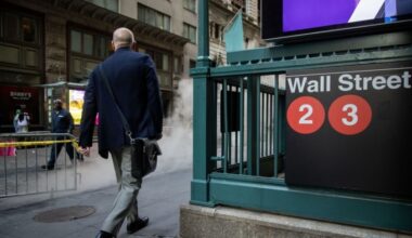 A Wall Street subway station