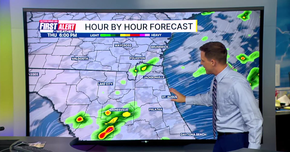 A few coastal AM showers, shifting inland through the afternoon – Action News Jax