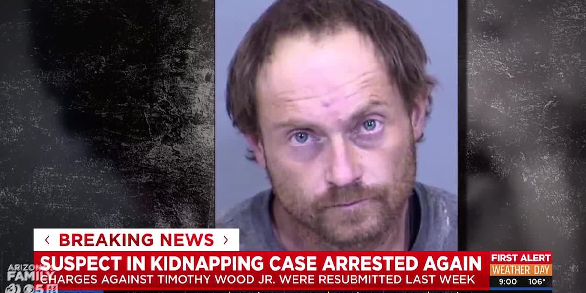 Suspect in Phoenix kidnapping case arrested again