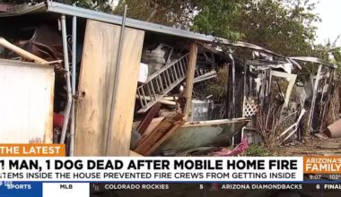 Man, dog dead after fire destroyed mobile home in Phoenix