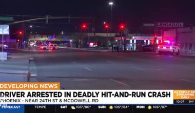 Diver arrested in deadly hit-and-run crash in central Phoenix