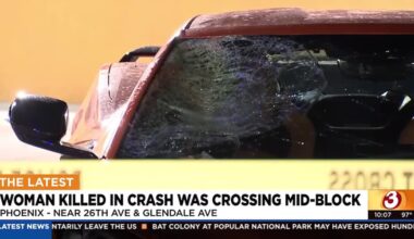 Woman hit, killed by car while jaywalking in central Phoenix