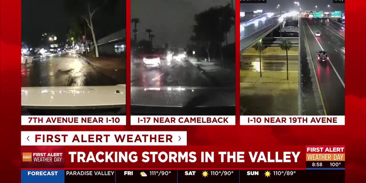 Tens of thousands without power as storms move through Phoenix area