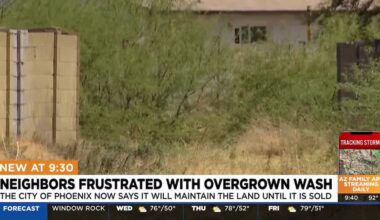 Homeowners frustrated with hazardous Phoenix wash ask city for help