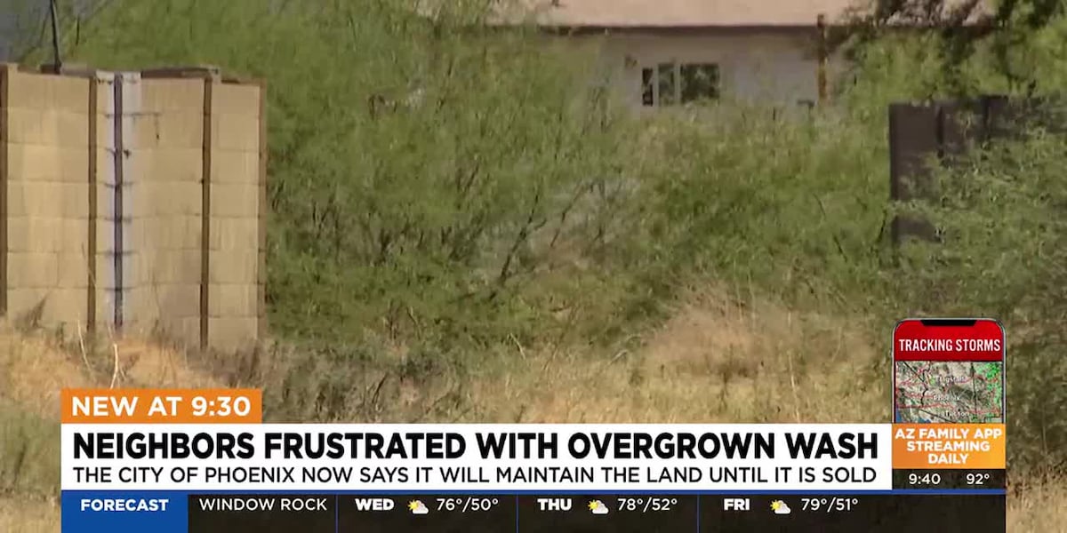 Homeowners frustrated with hazardous Phoenix wash ask city for help