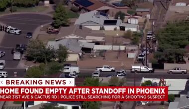 No shooting suspect found after police surround north Phoenix house