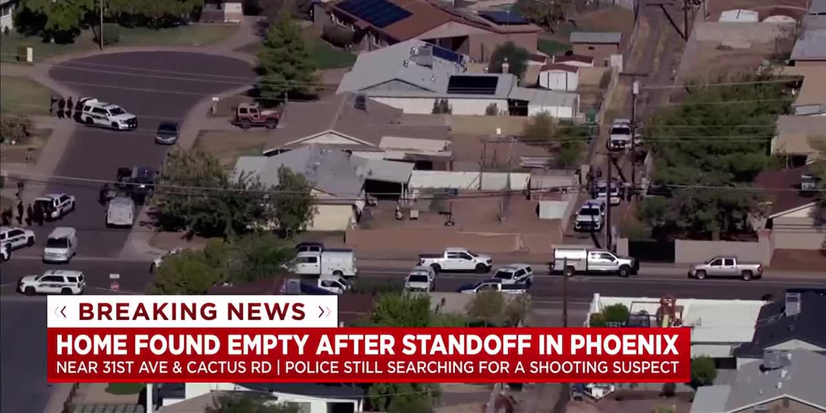 No shooting suspect found after police surround north Phoenix house
