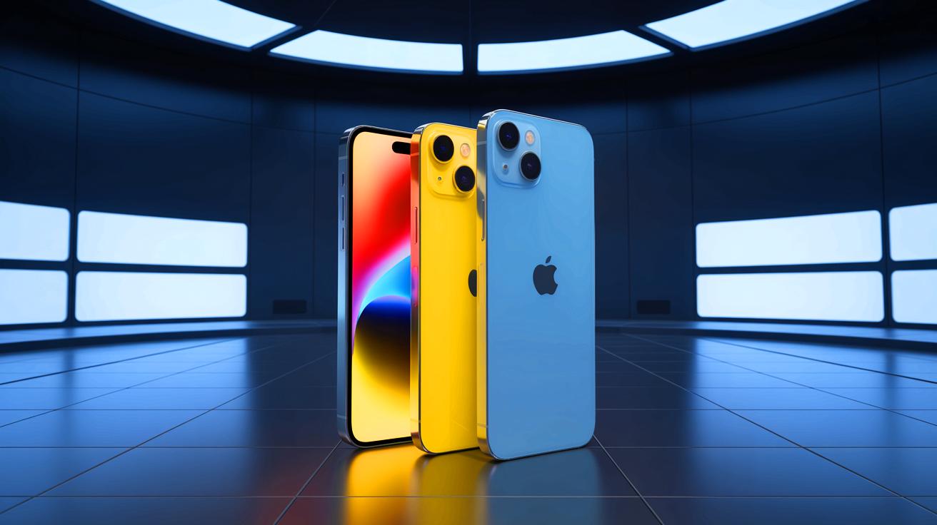 Illustration of the upcoming iPhone 17 series showcasing its thinner design and innovative features.