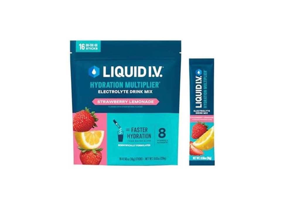 Liquid I.V in blue pacl
