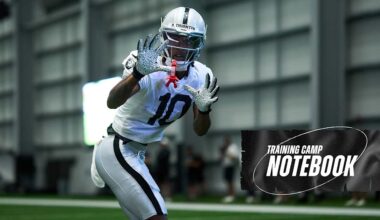 Training Camp Notebook 8/4: Rookie speedsters gaining momentum in all three phases - Raiders.com