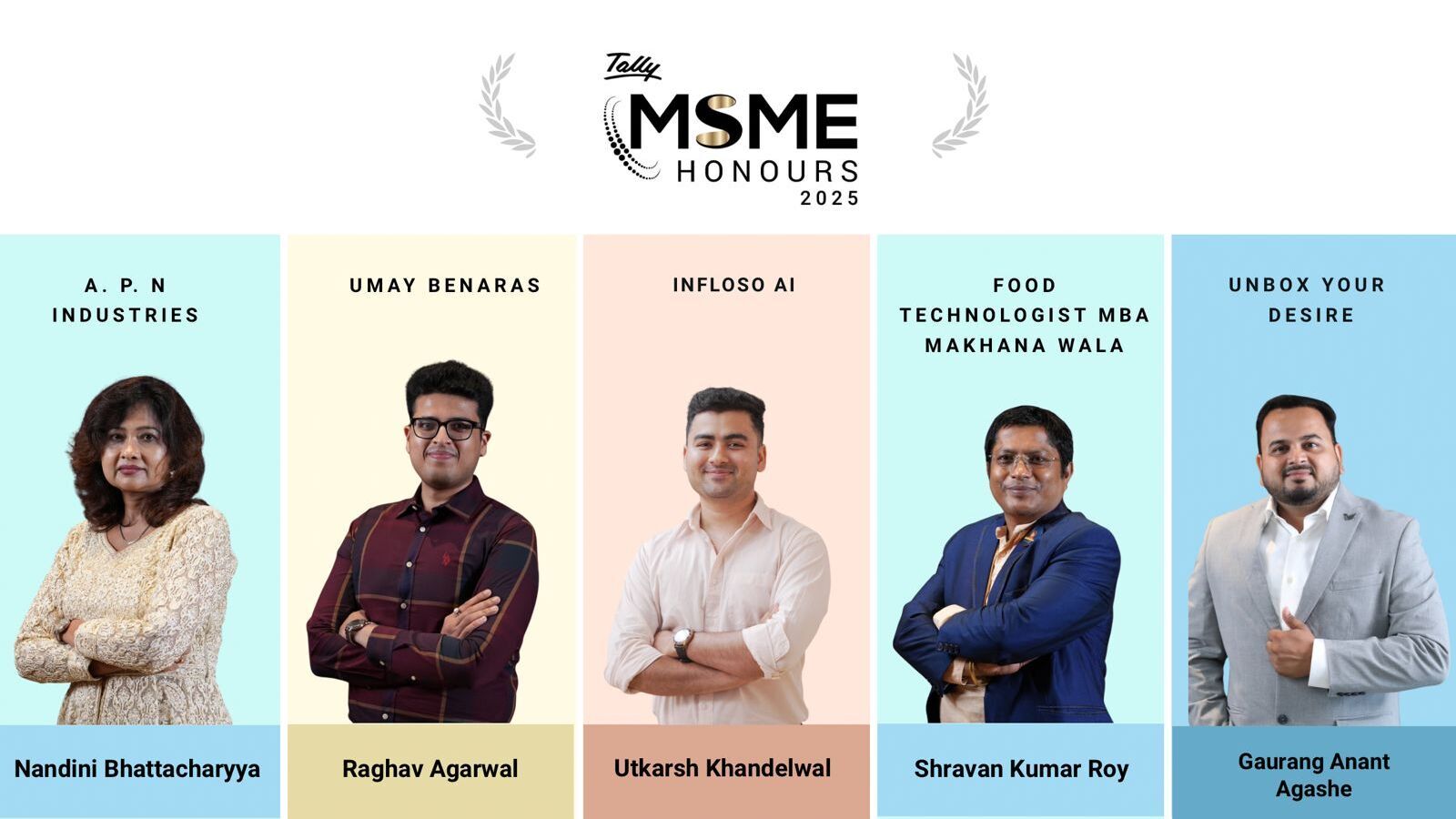 Tally MSME Honours 2025 — representing the power of small enterprises to drive inclusive, purpose-led change across India.