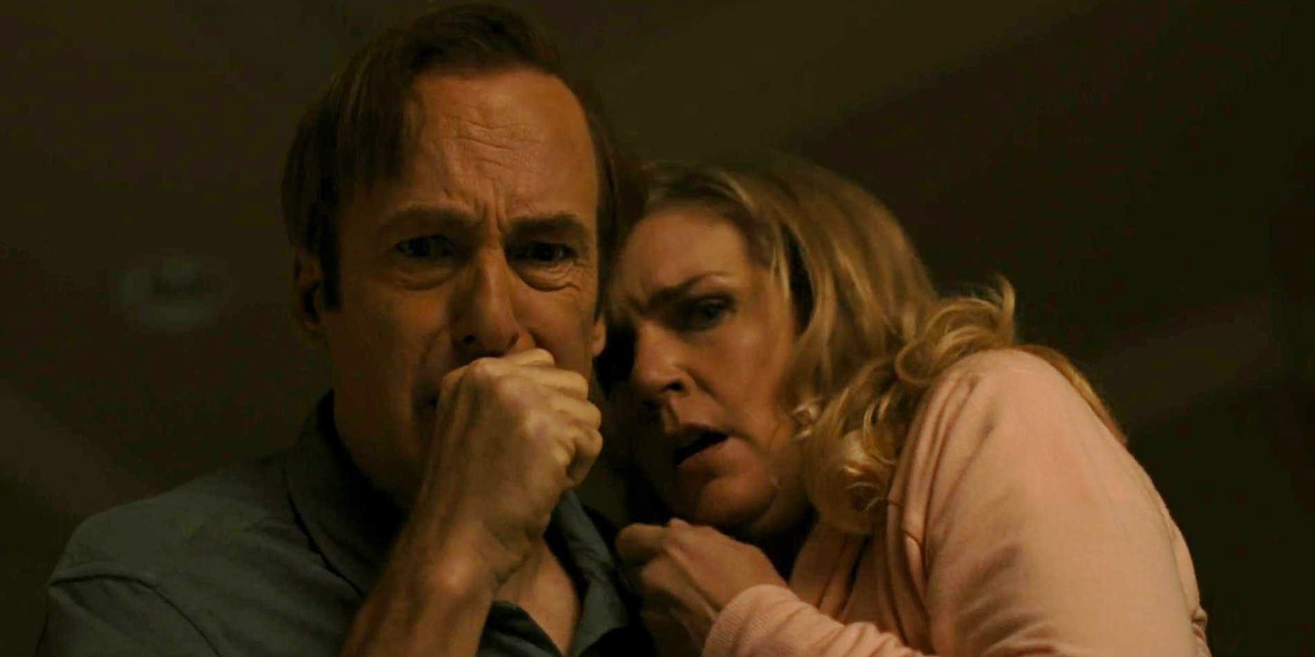 Jimmy and Kim looking horrified in Better Call Saul