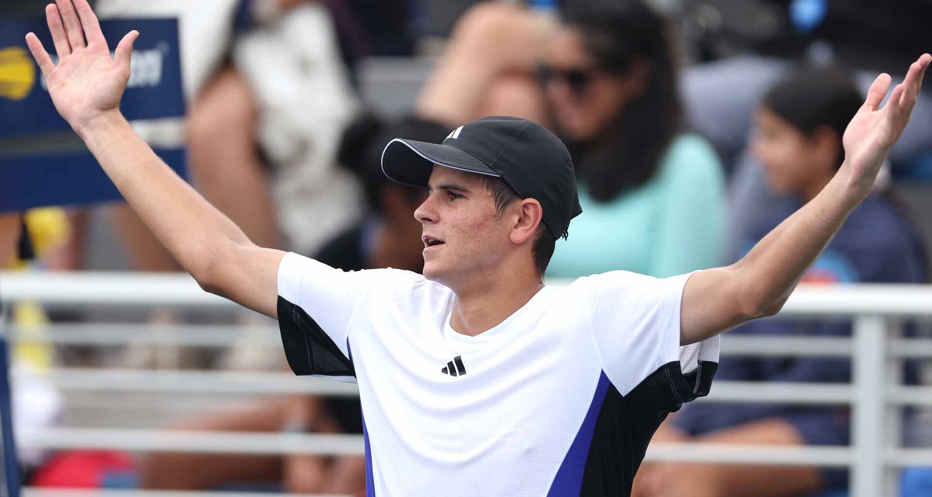 Rafael Jodar, pictured above at the 2024 US Open boys' singles event, won his first Challenger title on Saturday.