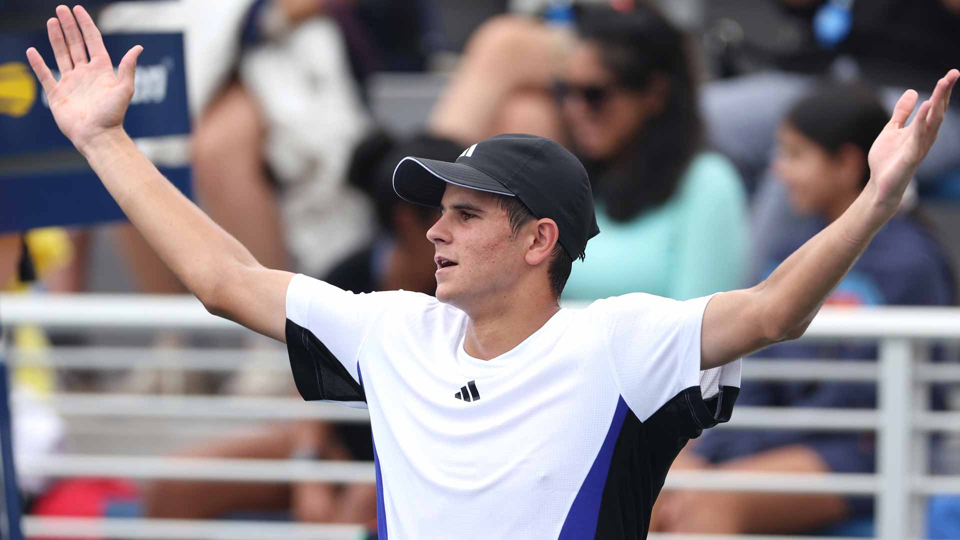 Rafael Jodar, pictured above at the 2024 US Open boys' singles event, won his first Challenger title on Saturday.
