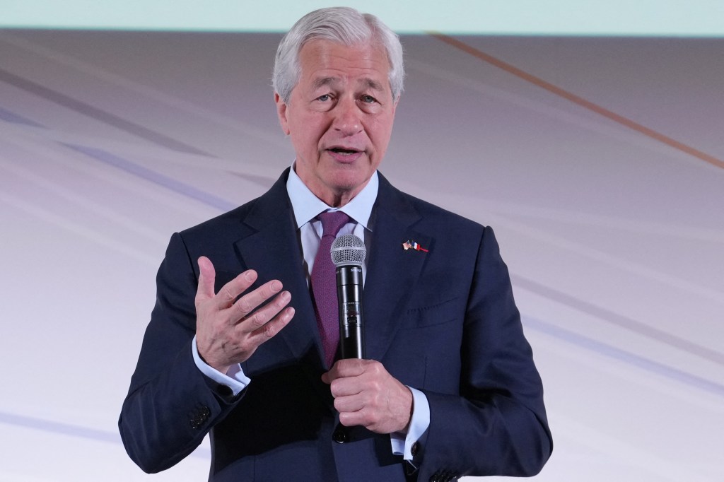 Jamie Dimon speaking at the Global Markets Conference.