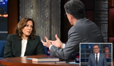 Stephen Colbert needles Kamala Harris after she can't answer simple question