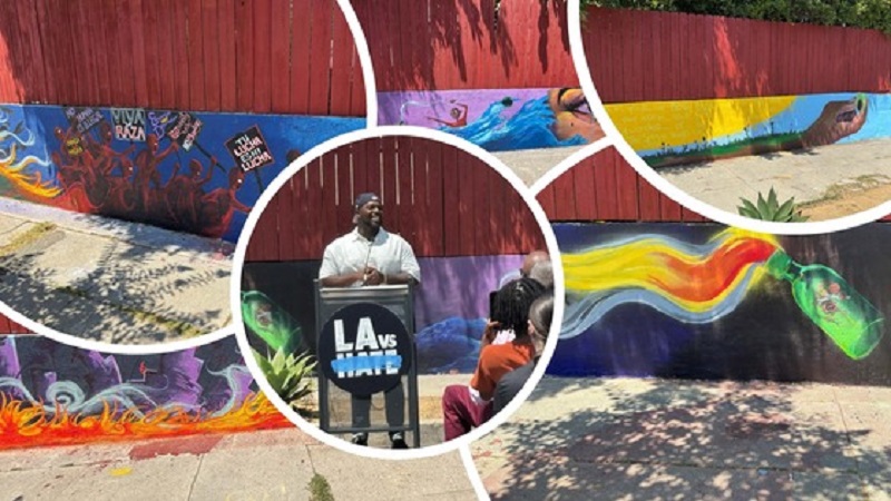 Mural “The Healing Fields” Unveiled in LA as Part of Anti-Hate Campaign