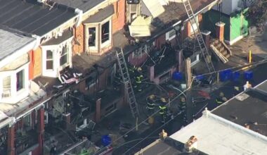 3 children, 4 adults hurt in rowhome fire in Kensington section of Philadelphia, officials say