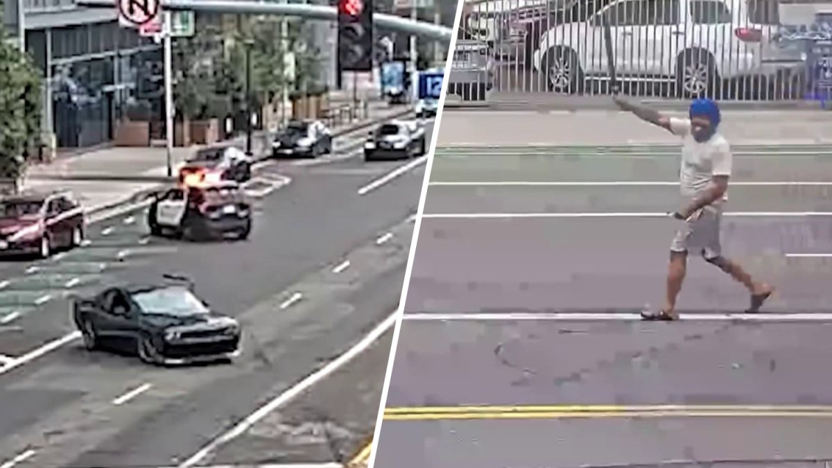 Video shows man swinging machete outside Crypto.com Arena in LA – NBC Los Angeles