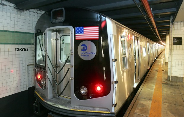 FILE - An R160 subway train. (Craig Warga / New York Daily News)
