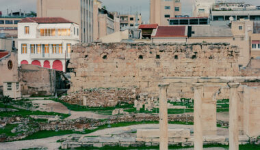 local local turns shop into art gallery beneath the acropolis