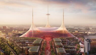 Rendering of Manchester United Stadium