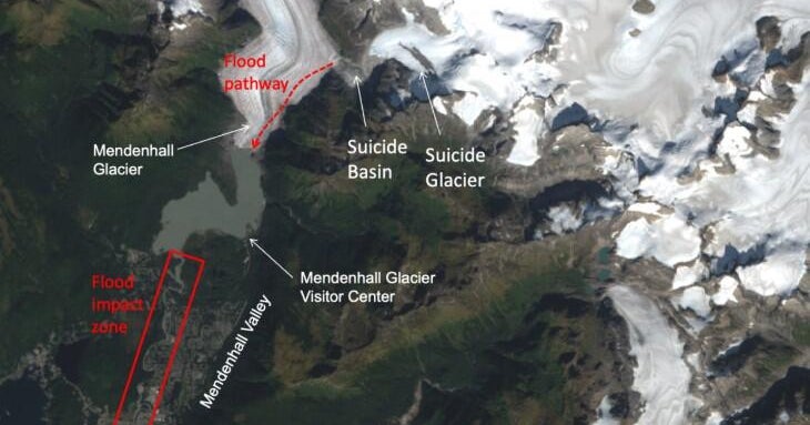 Imminent "glacial outburst" flooding threat in Alaska prompts disaster declaration