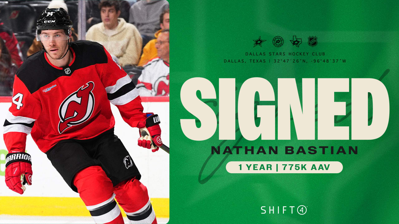 Dallas Stars sign forward Nathan Bastian to one-year, one-way contract