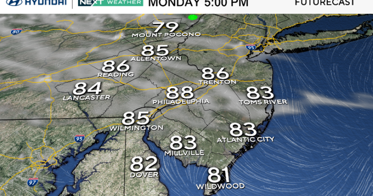Fantastic weather Monday in Philadelphia area, tracking warmer temps and late-week storms