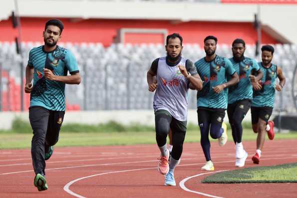 Mushfiqur Rahim was among the fastest to complete the 1600-meter run