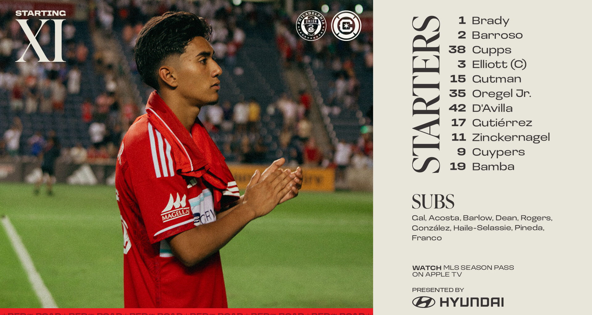 Lineup Notes | Chicago Fire FC at Philadelphia Union – August 23, 2025