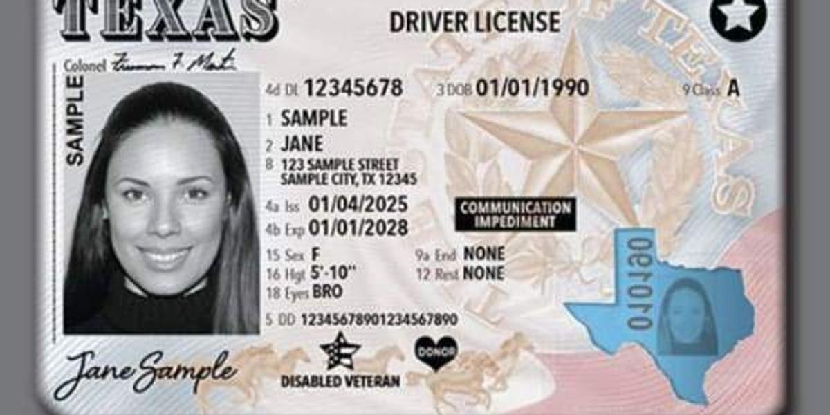 Texas scraps red-white-and-blue on new driver's license