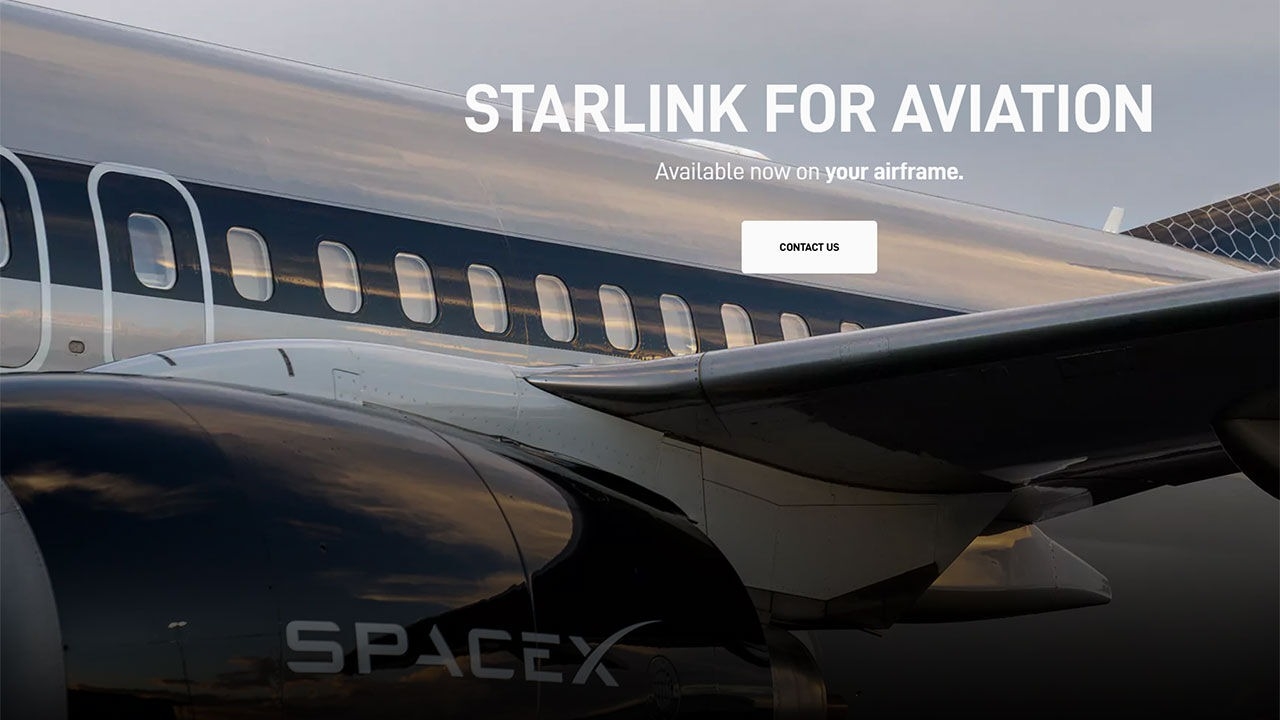 This image from the homepage of Starlink shows its satellite internet service. (SpaceX)