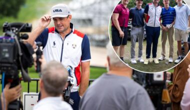 Ryder Cup captain Keegan Bradley gave fans a taste of Bethpage excitement