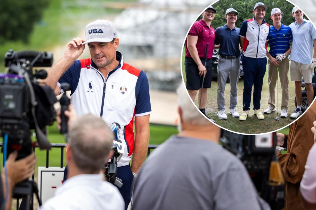 Ryder Cup captain Keegan Bradley gave fans a taste of Bethpage excitement