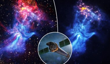 NASA captures 'cosmic hand' reaching through 150 light-years of space