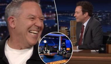 Greg Gutfeld shares how he first met Jimmy Fallon during 'Tonight Show' appearance: 'We were wasted'