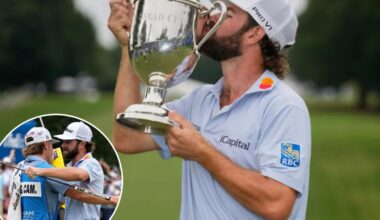 Cameron Young gets elusive PGA Tour title with Wyndham Championship win