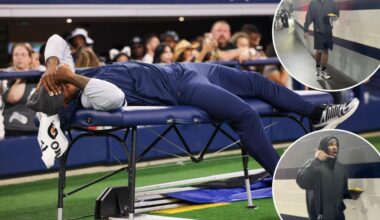 Micah Parsons eats pregame nachos, rests on medical table as Cowboys contract drama takes wild turn