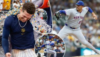 Mets blow five-run lead to Brewers for seventh straight loss